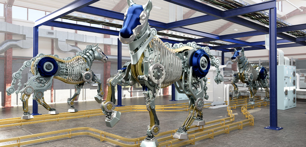 conveyor horse